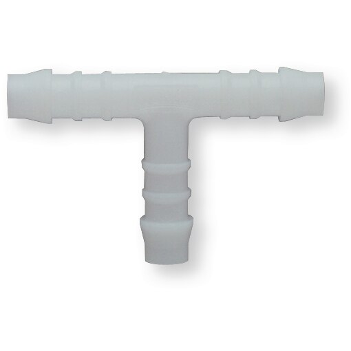 Conector plástico Ø6 em T para tubos